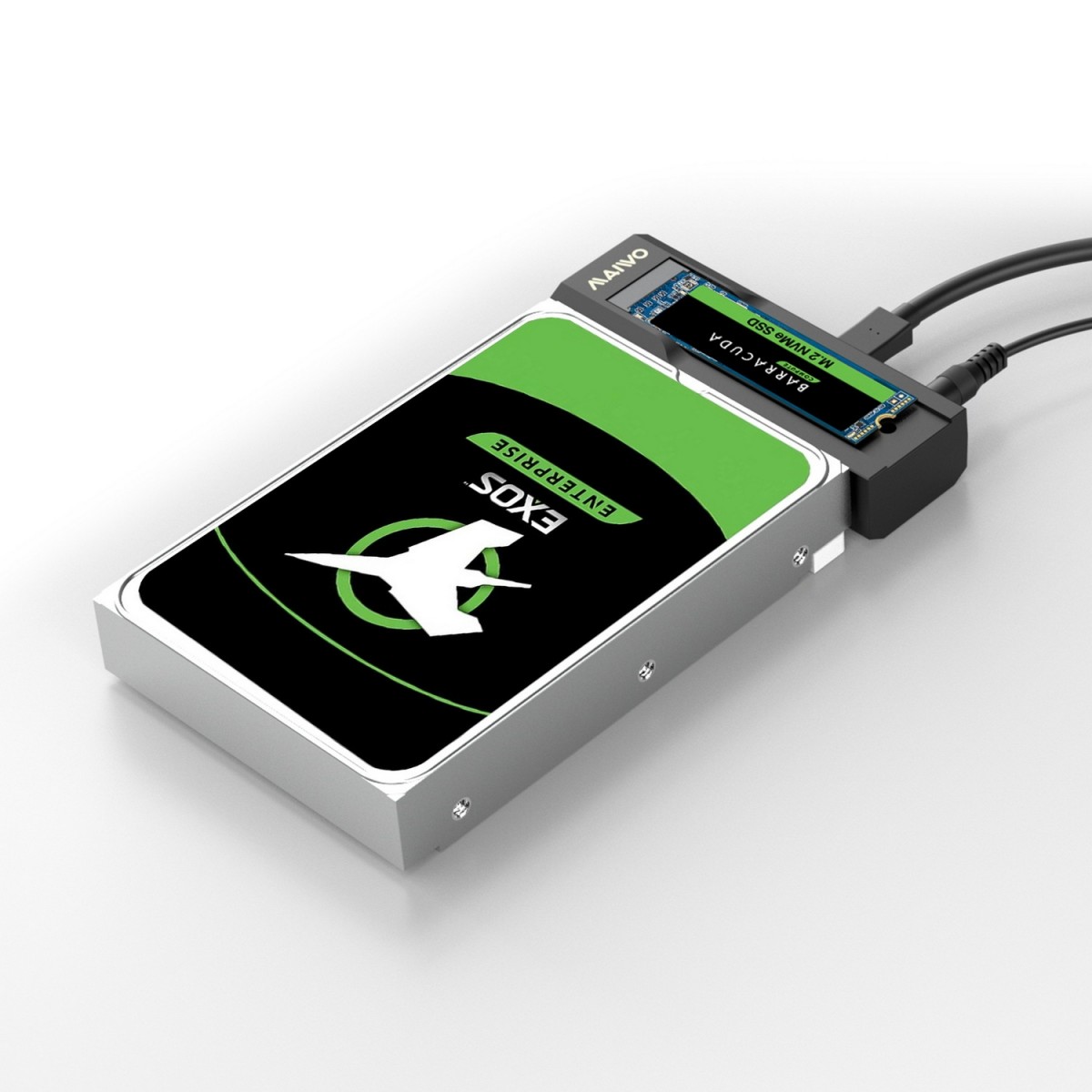 A large marketing image providing additional information about the product Simplecom SA536 USB to M.2 and SATA 2-in-1 Adapter - Additional alt info not provided